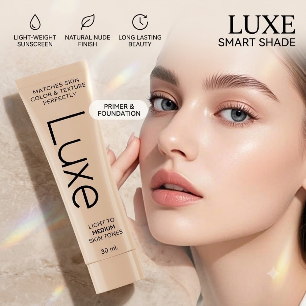 Woman Beauty Makeup - كريم أساس سائل ذكي LUXE مع