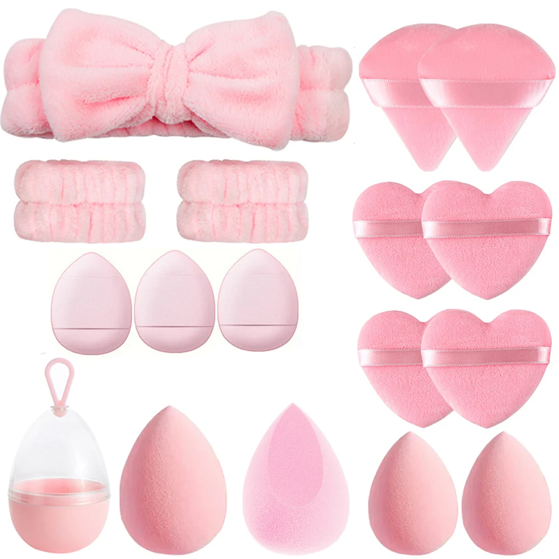 Beauty Blender In Makeup - 17 قطعة ماكياج الإسفنج خلاط مجموعة