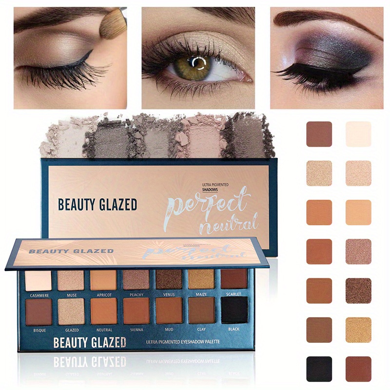 Beauty Makeup Eyeshadow Palette - لوحة ظلال عيون مقاومة للماء مزججة