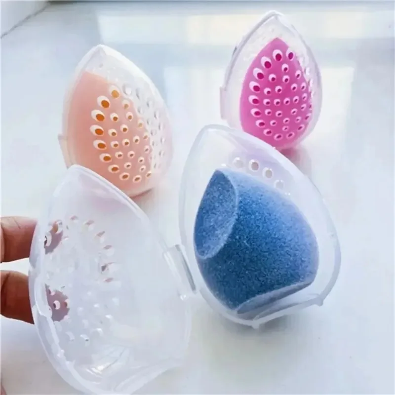 Beauty Makeup Egg - المحمولة فارغة ماكياج الإسفنج صندوق تخزين