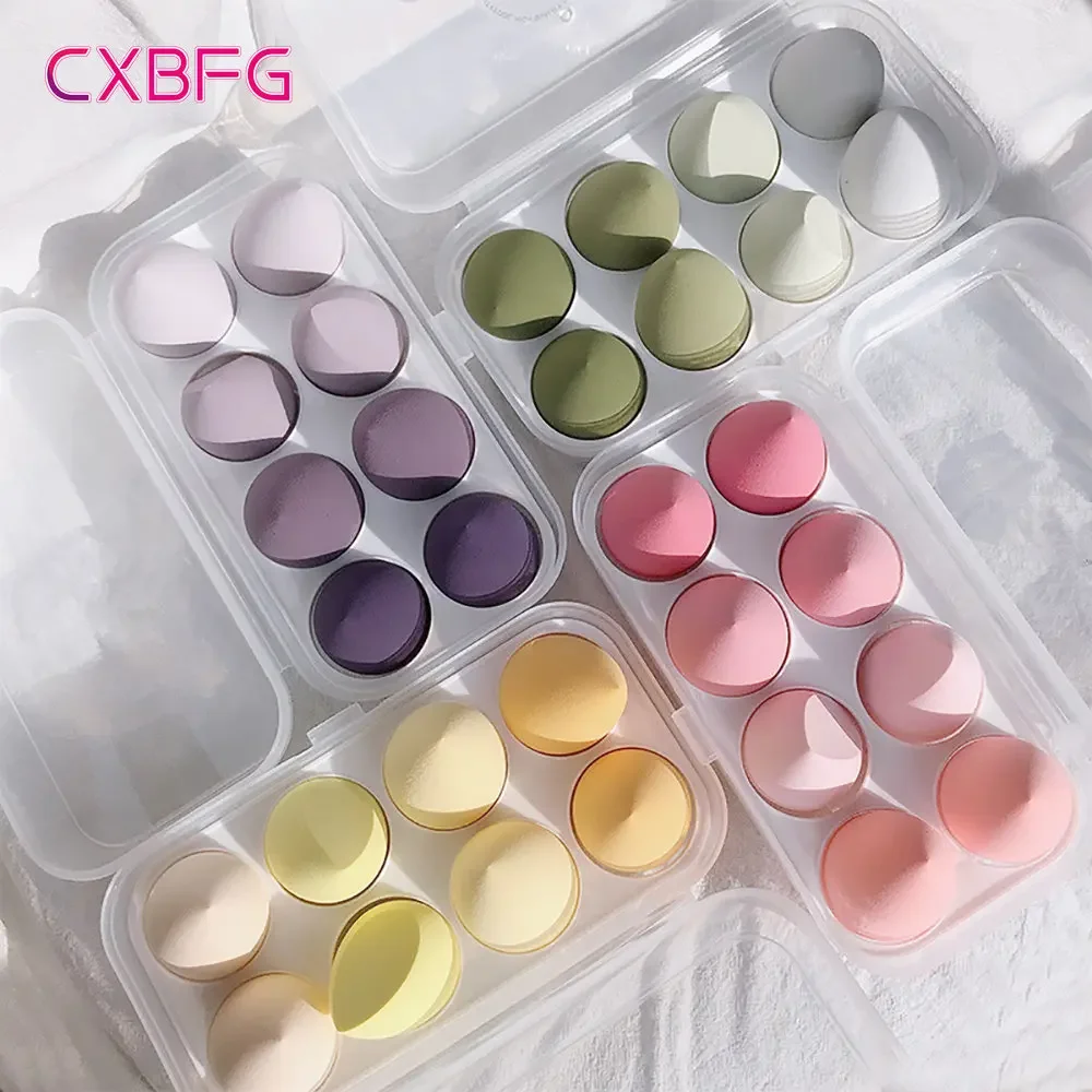 Beauty Blender In Makeup - 4/8 قطع إسفنجة مكياج ناعمة على