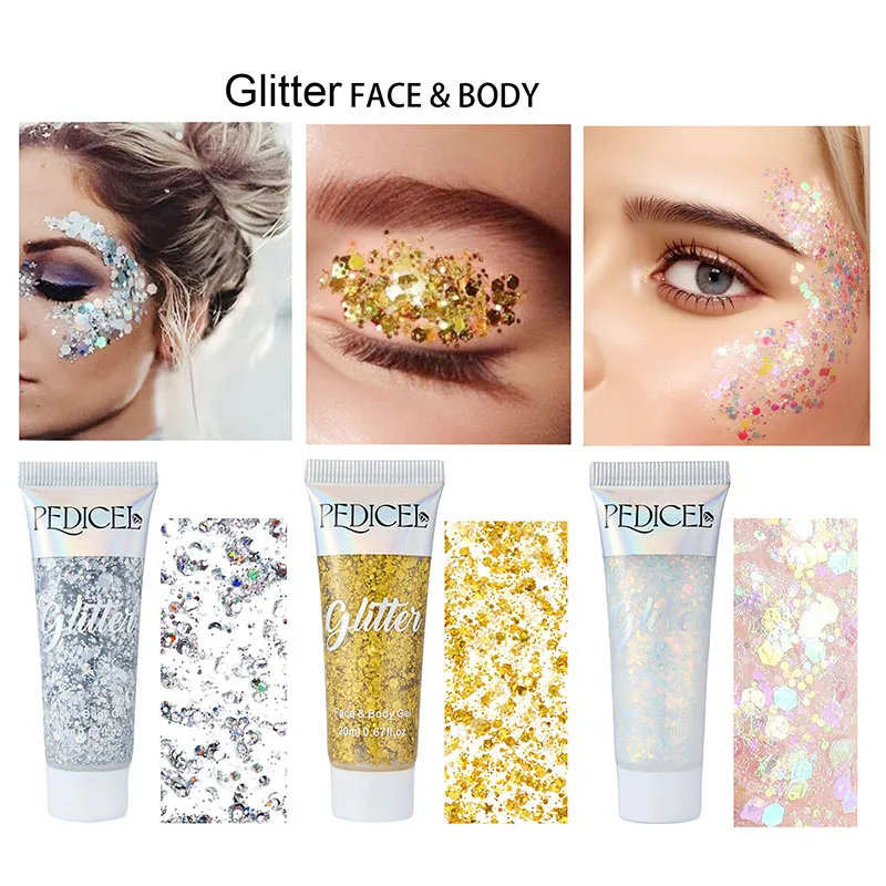 Eyeshadow Glitter Pigment - جل كريمي لامع للوجه، ظلال عيون
