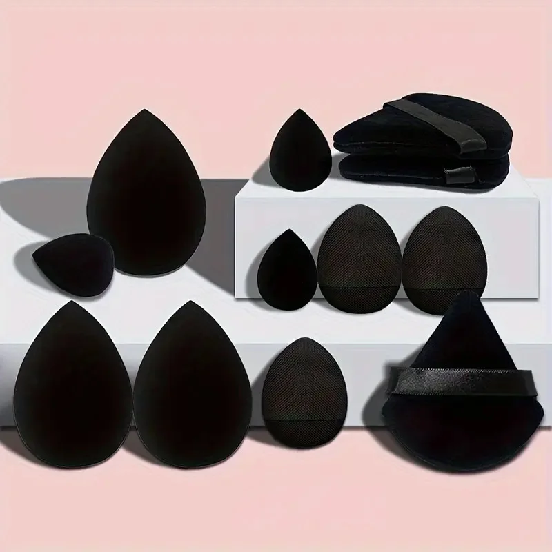 Beauty Makeup Egg - 12 قطعة/الحقيبة مجموعة إسفنجة مكياج لجميع