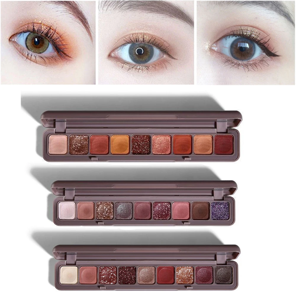 Eyeshadow Glitter Pigment - 9-Color Fingertip Glitter Eyeshadow Pearlescent Matte