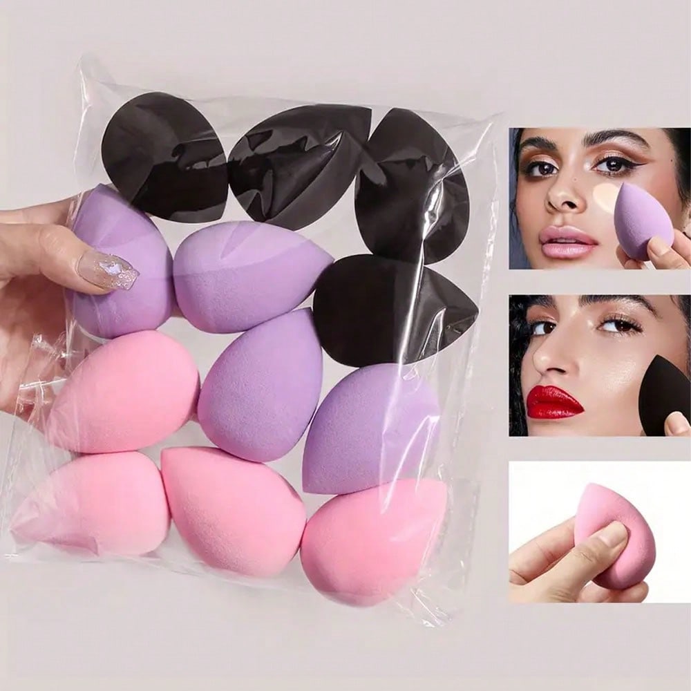 Beauty Blender In Makeup - مجموعة من 12 إسفنجة مكياج متعددة
