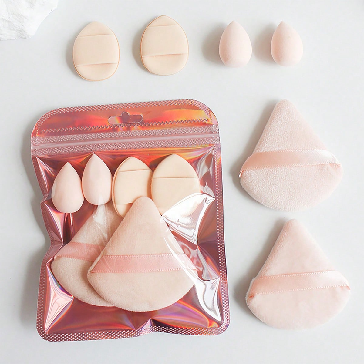 6 قطع من إسفنجات المكياج المثل - مراجعة Beauty Makeup Egg وسعره