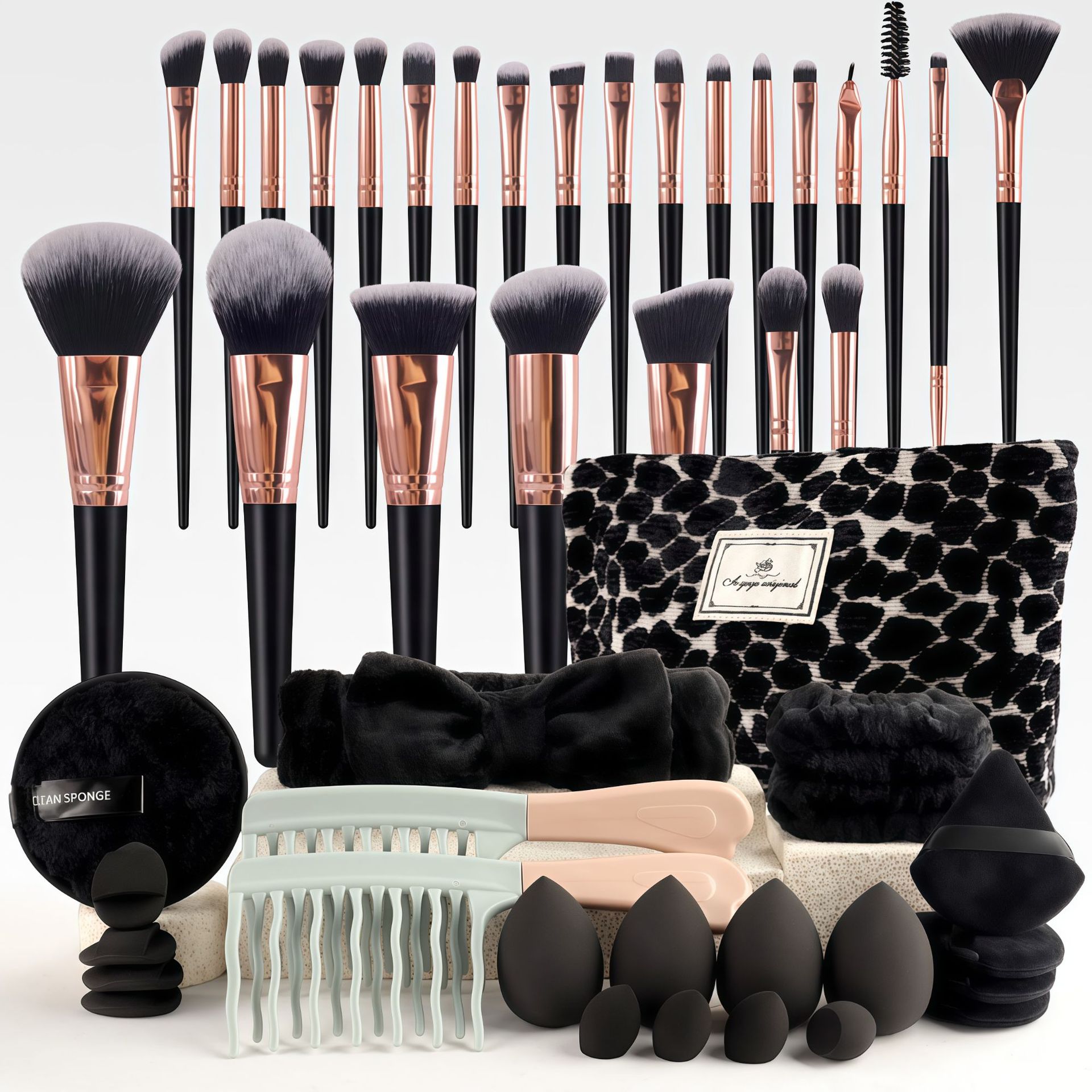 مجموعة فرش مكياج أنيقة بتصميم  - مراجعة Beauty Makeup Tools وسعره