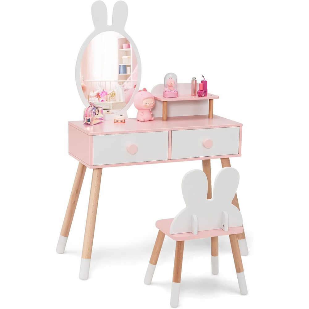 طاولة مكياج للأطفال بتصميم أرن - مراجعة Beauty Makeup Set For Kids وسعره