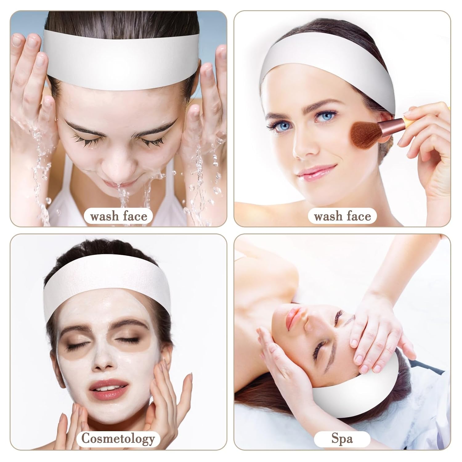 50/100/200 قطعة من عصابات الرأ - مراجعة Woman Beauty Makeup وسعره