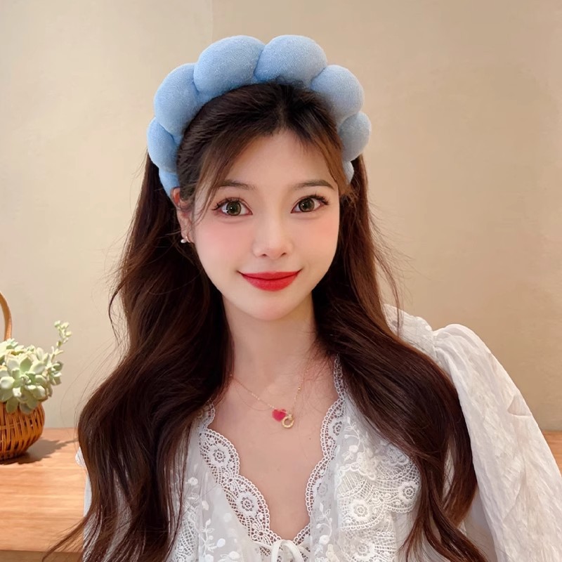 ريترو منتفخ رباط شعر الإسفنج ع - مراجعة Woman Beauty Makeup وسعره