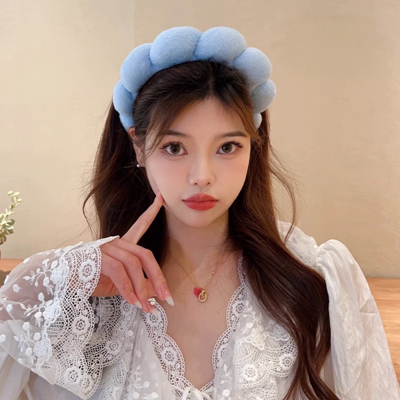 ريترو منتفخ رباط شعر الإسفنج ع - مراجعة Woman Beauty Makeup وسعره