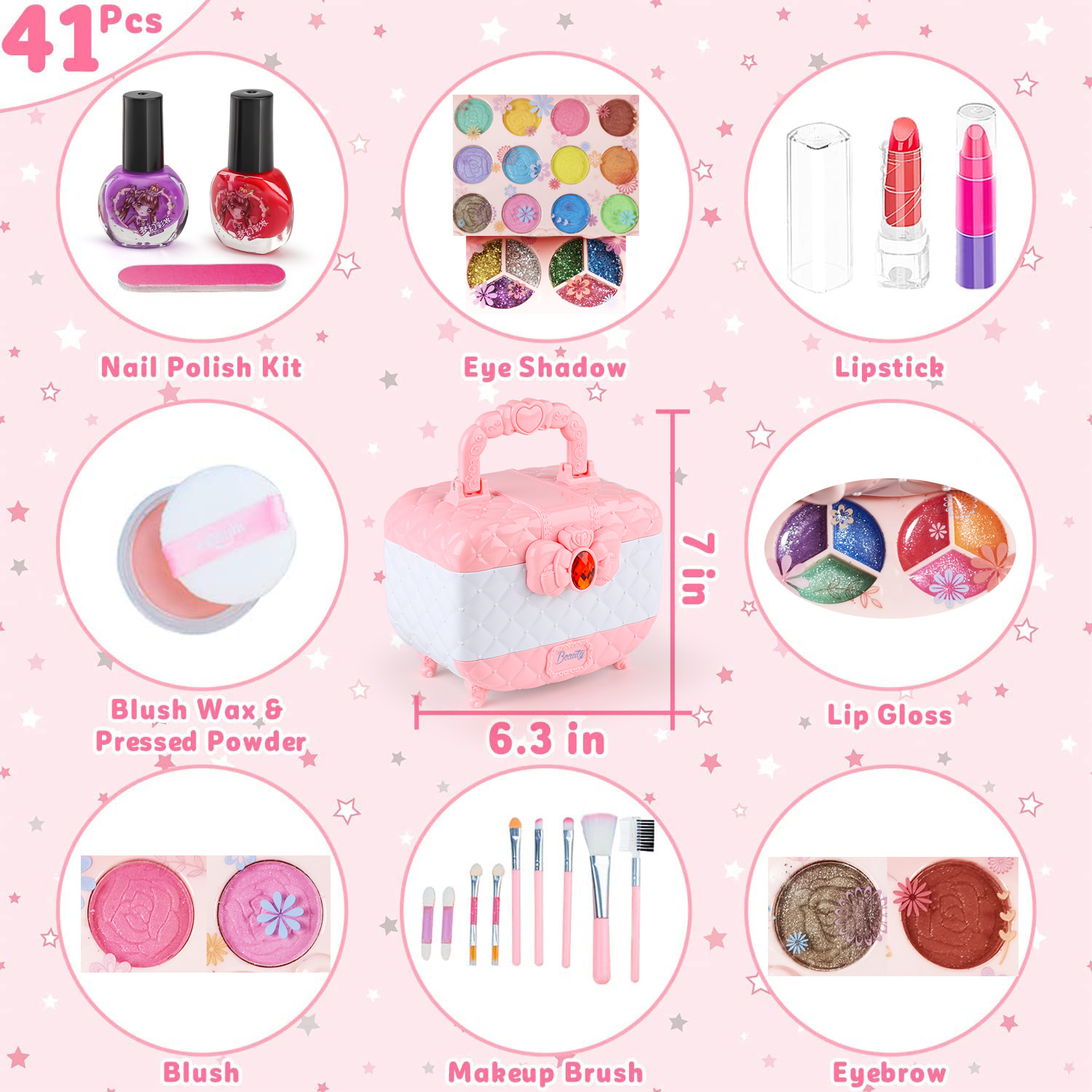مجموعة ألعاب مكياج للأطفال للب - مراجعة Beauty Makeup Set For Kids وسعره