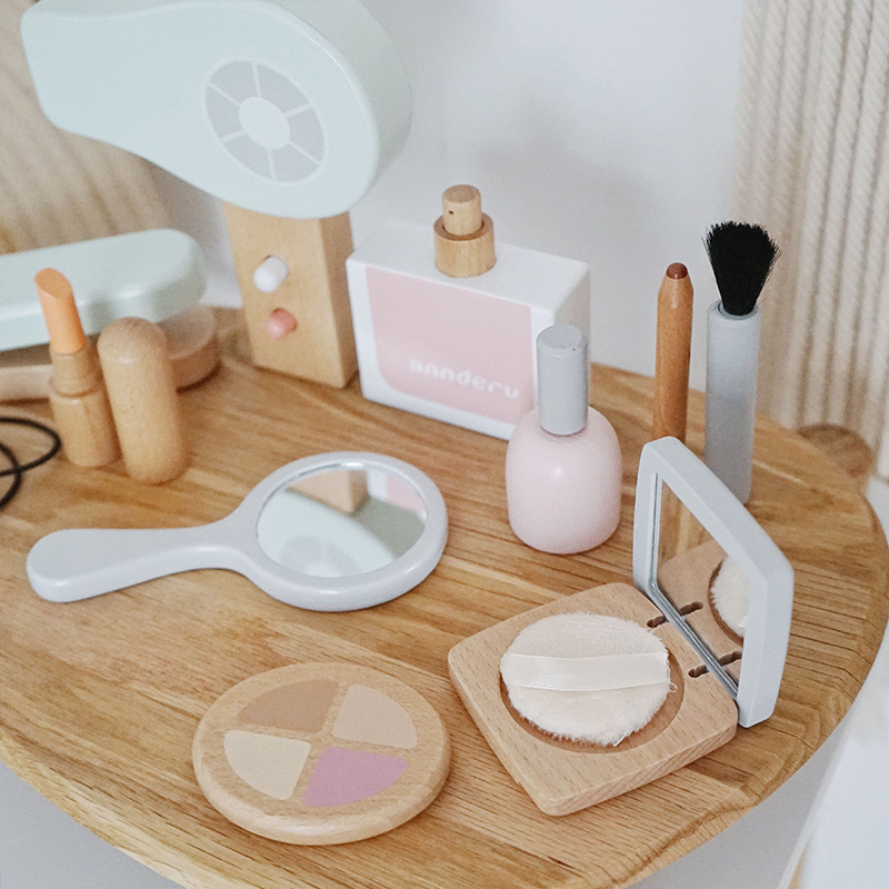 جديد الأطفال خشبية محاكاة مجمو - مراجعة Beauty Makeup Gift Sets وسعره