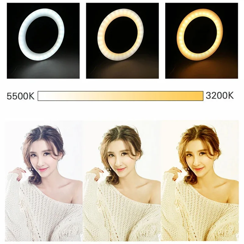 16 سنتيمتر LED حلقة ملء ضوء مؤ - مراجعة Beauty Makeup Tiktok وسعره