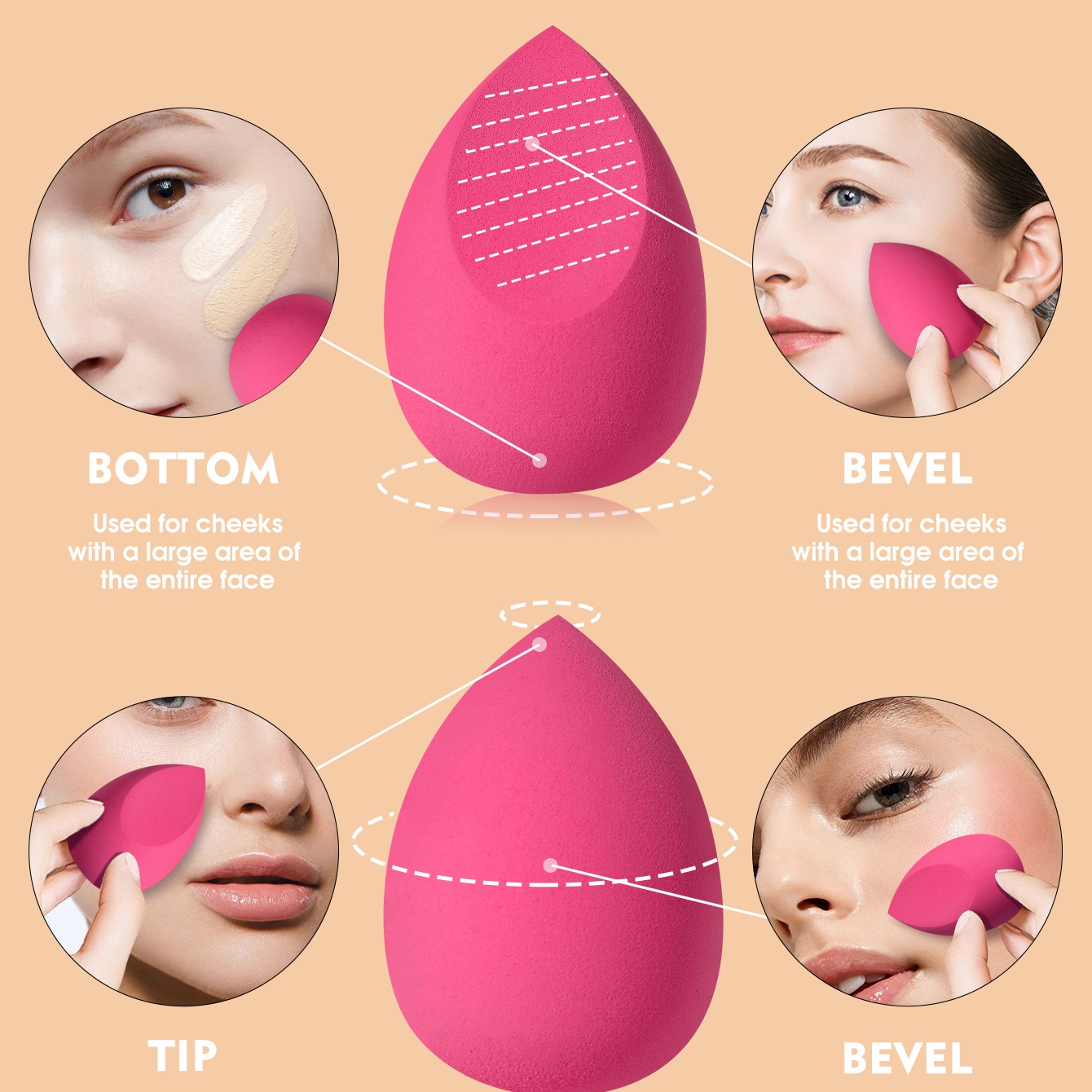 مجموعة من 16 قطعة من إسفنجات ا - مراجعة Beauty Blender In Makeup وسعره