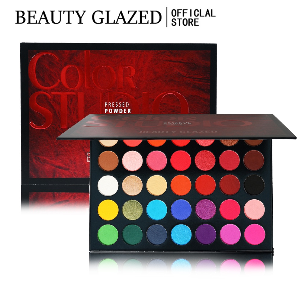 لوحة ظلال عيون من بيوتي جلازيد - مراجعة Beauty Makeup Eyeshadow Palette وسعره