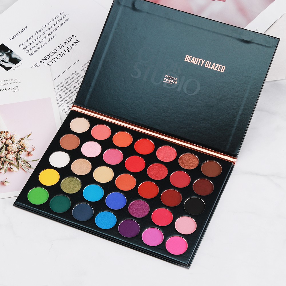 لوحة ظلال عيون من بيوتي جلازيد - مراجعة Beauty Makeup Eyeshadow Palette وسعره