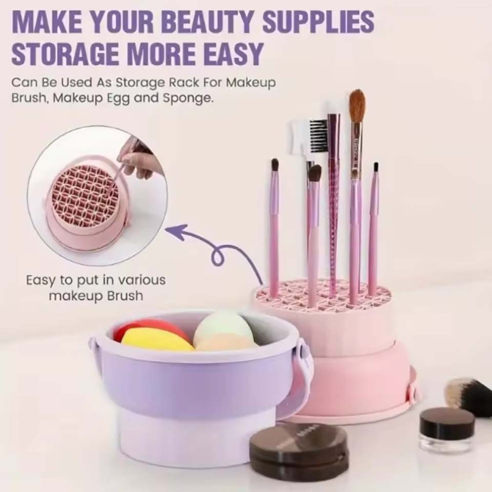 وعاء تنظيف فرش المكياج، أداة ت - مراجعة Beauty Makeup Egg وسعره