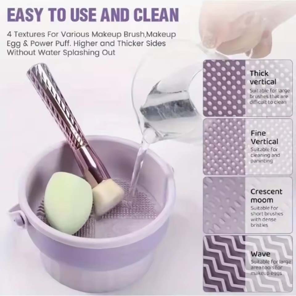 وعاء تنظيف فرش المكياج، أداة ت - مراجعة Beauty Makeup Egg وسعره
