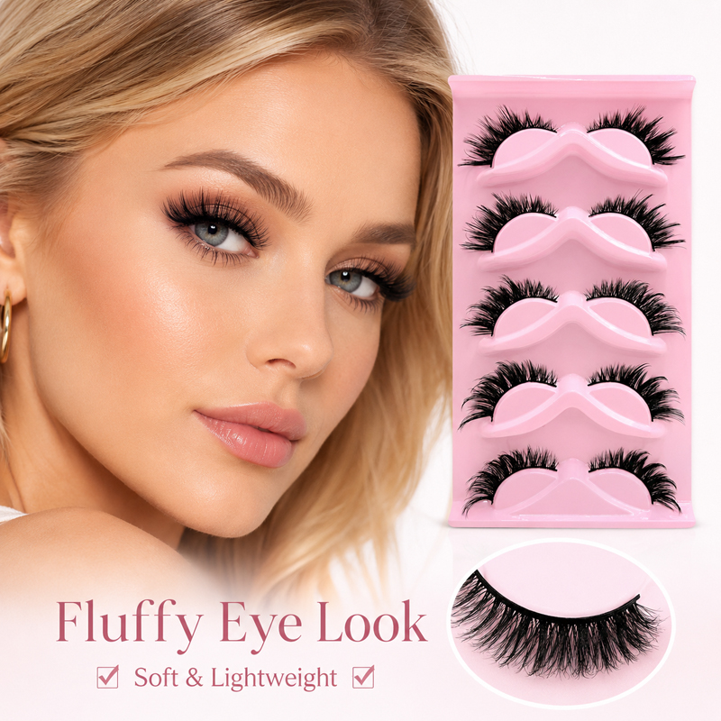 5 أزواج من الرموش الصناعية الن - مراجعة Beauty Makeup Look وسعره