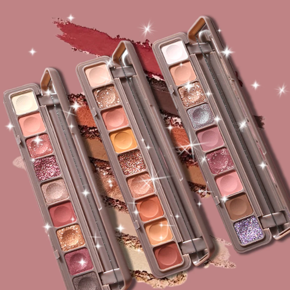 9-Color Fingertip Glitter Eyes - مراجعة Eyeshadow Glitter Pigment وسعره