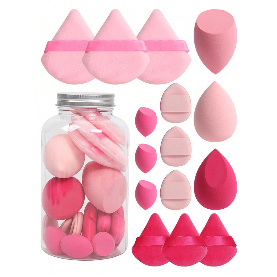 مجموعة من 15 إسفنجة مكياج مع ح - مراجعة Beauty Blender In Makeup وسعره